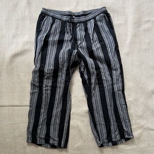 Old Navy Striped Linen Blend Pants